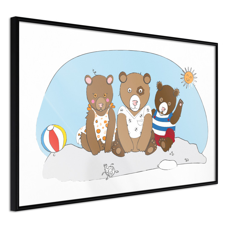Wall Poster Bears on the Beach - animals on the sand during a sunny summer day 122729 additionalImage 8