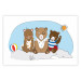 Wall Poster Bears on the Beach - animals on the sand during a sunny summer day 122729