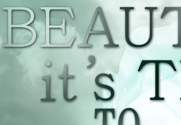 Poster Wake up Beauty It's Time to Beast - text on an abstract cloud background 123129 additionalImage 9