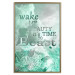 Poster Wake up Beauty It's Time to Beast - text on an abstract cloud background 123129 additionalThumb 16