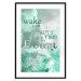 Poster Wake up Beauty It's Time to Beast - text on an abstract cloud background 123129 additionalThumb 15