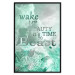 Poster Wake up Beauty It's Time to Beast - text on an abstract cloud background 123129 additionalThumb 18