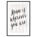 Wall Poster Home Is Wherever You Are - black English text on a wooden background 125229 additionalThumb 15