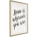 Wall Poster Home Is Wherever You Are - black English text on a wooden background 125229 additionalThumb 2