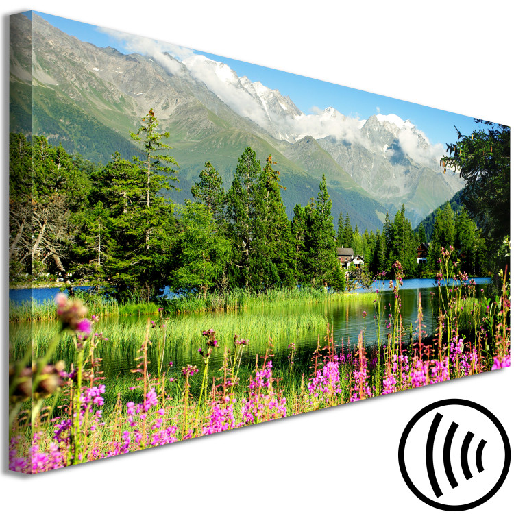 Canvas Spring in the Alps (1 Part) Narrow 126229 additionalImage 6