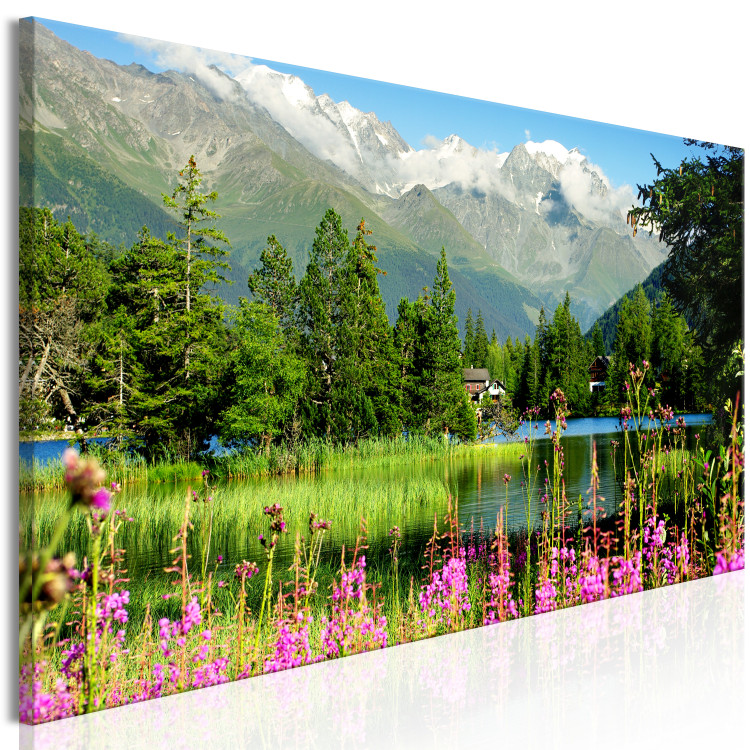 Canvas Spring in the Alps (1 Part) Narrow 126229 additionalImage 2