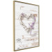 Wall Poster Intertwined Message - decorative heart on light wooden background 128029 additionalThumb 12