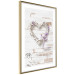 Wall Poster Intertwined Message - decorative heart on light wooden background 128029 additionalThumb 7