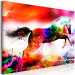 Canvas Print Merry Stallion (1-part) wide - abstract colorful animal 129529 additionalThumb 2