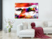 Canvas Print Merry Stallion (1-part) wide - abstract colorful animal 129529 additionalThumb 3