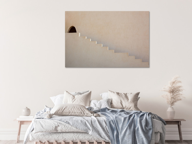 Canvas Art Print Hidden Passage (1-piece) Wide - Arab stairs in Morocco 134729 additionalImage 3