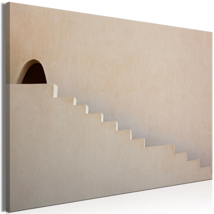 Canvas Art Print Hidden Passage (1-piece) Wide - Arab stairs in Morocco 134729 additionalImage 2