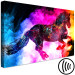Canvas Art Print Colorful Mist (1-piece) Wide - abstract futuristic horse 135229 additionalThumb 6