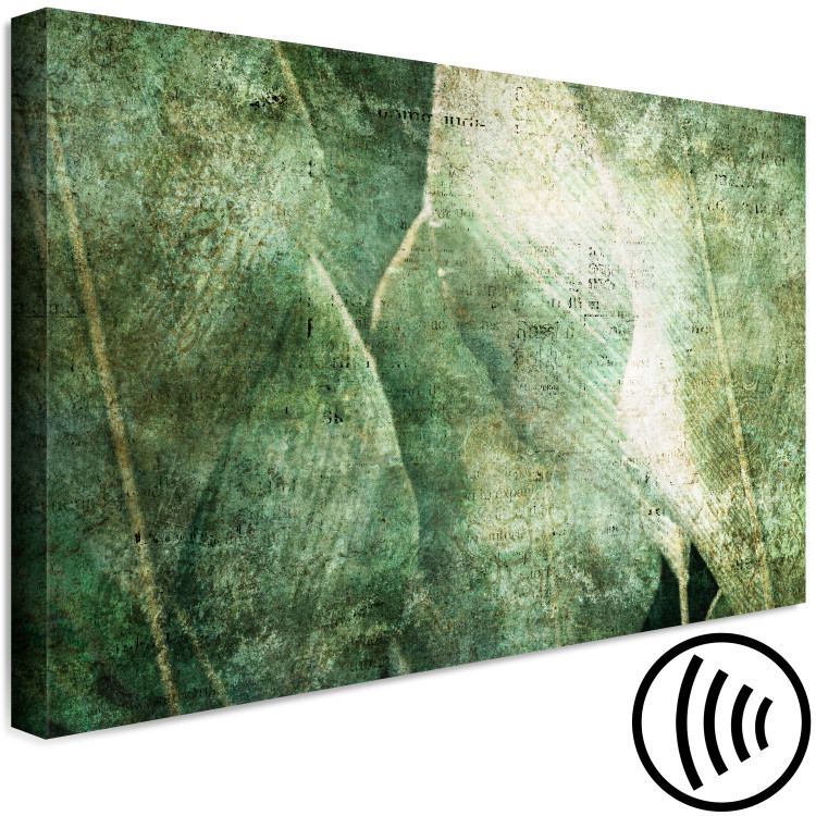 Canvas Print Big leaves - Worn image of exotic leaves plants 135529 additionalImage 6