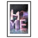 Wall Poster Home in Violets - violet 3D text on an abstract background 135729 additionalThumb 16