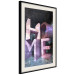 Wall Poster Home in Violets - violet 3D text on an abstract background 135729 additionalThumb 8