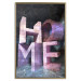 Wall Poster Home in Violets - violet 3D text on an abstract background 135729 additionalThumb 17