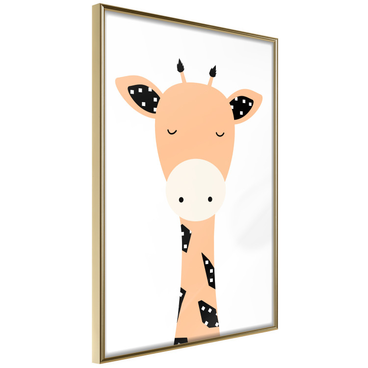 Wall Poster Funny Giraffe - colorful amusing animal on a white contrasting background 138129 additionalImage 8