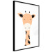 Wall Poster Funny Giraffe - colorful amusing animal on a white contrasting background 138129 additionalThumb 4