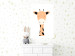 Wall Poster Funny Giraffe - colorful amusing animal on a white contrasting background 138129 additionalThumb 18