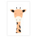 Wall Poster Funny Giraffe - colorful amusing animal on a white contrasting background 138129 additionalThumb 11