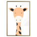Wall Poster Funny Giraffe - colorful amusing animal on a white contrasting background 138129 additionalThumb 9
