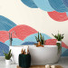 Wall Mural Japanese cascades - abstract landscape with pattern of colourful clouds 142429 additionalThumb 8