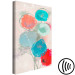Canvas Spring Bouquet (1-piece) Vertical - abstraction with floral motif 142829 additionalThumb 6