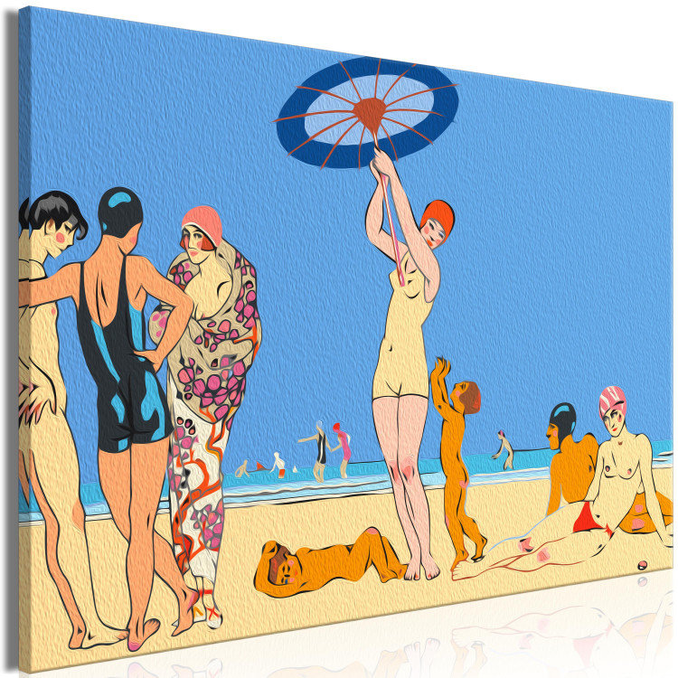 Paint by number On the Beach - Group of Acquaintances by the Sea, Blue Sky 144129 additionalImage 6