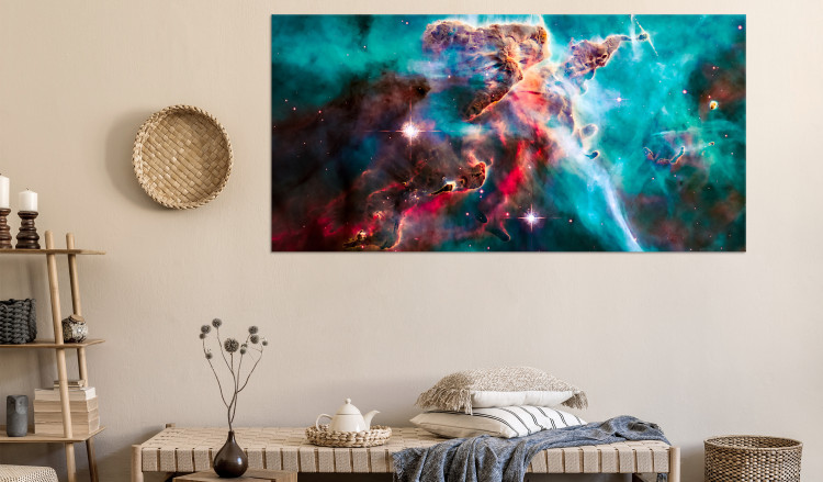 Large canvas print Galactic Journey - Photo of the Colorful Creatures of the Cosmos 146329 additionalImage 4