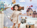Wall Mural Children’s World of Imagination - Colorful Story, Houses and Cats 149229