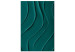 Canvas Dark Green Abstraction (1-piece) - emerald background with texture 149729