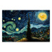 Wall Poster Starry Night - A Landscape in the Moonlight in the Style of Van Gogh 151129