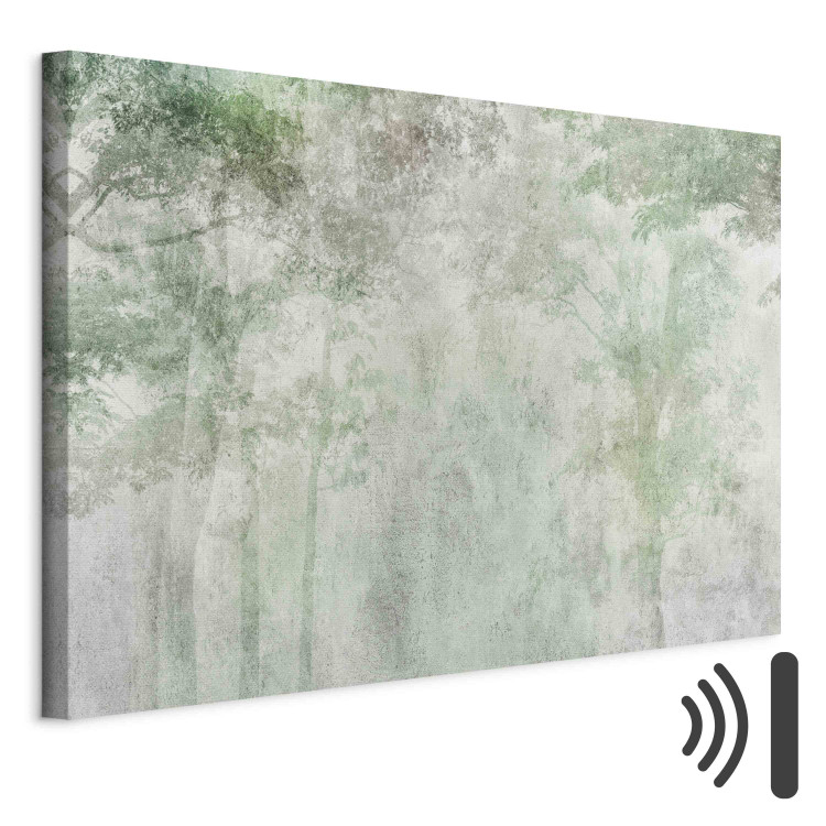 Canvas Print Forest Solace - A Foggy Composition With Trees on a Gray Background 151229 additionalImage 8