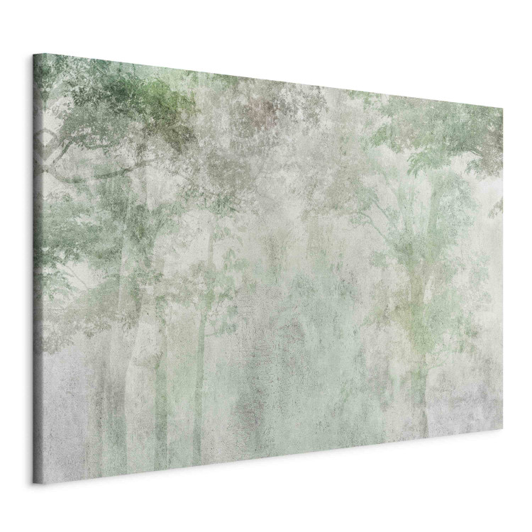 Canvas Print Forest Solace - A Foggy Composition With Trees on a Gray Background 151229 additionalImage 2