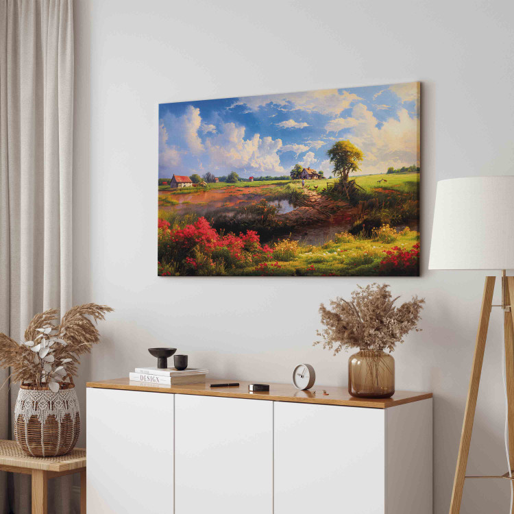 Large canvas print Rural Idyll - Landscape of the Polish Countryside in Warm Autumn Colors [Large Fromat] 151529 additionalImage 5
