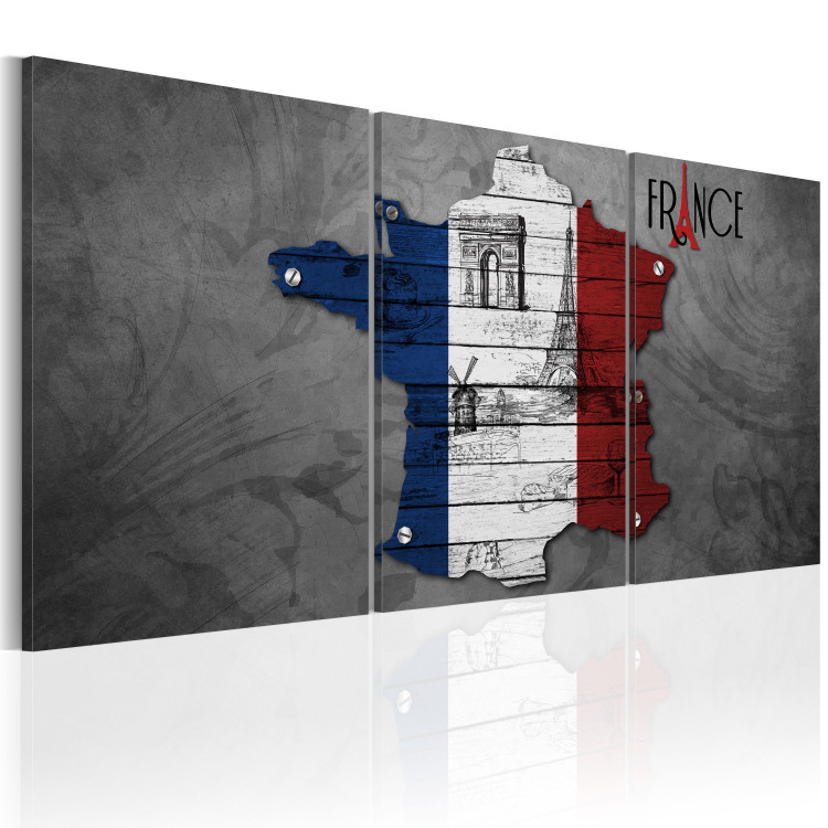 Canvas Art Print All about France 55429 additionalImage 2