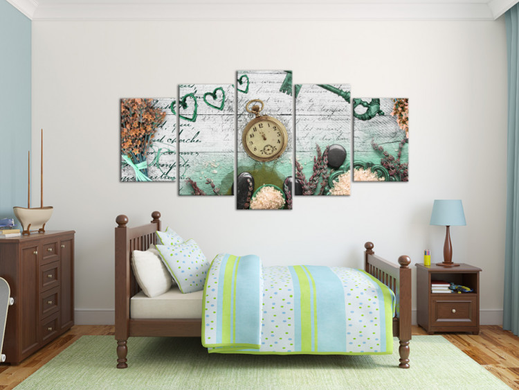 Canvas Print Emerald composition 55629 additionalImage 3