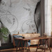 Wall Mural Modern Brilliance - Silver Background with White Diamonds and Wave Effect 60129 additionalThumb 4