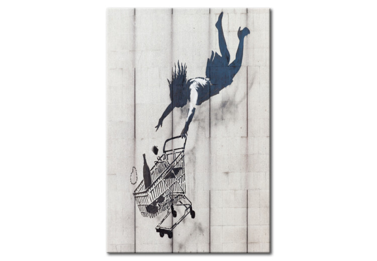 Canvas Art Print Shop Til You Drop by Banksy  72629