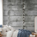 Wall Mural Grey boat - background with textured wooden planks arranged horizontally 91629 additionalThumb 2