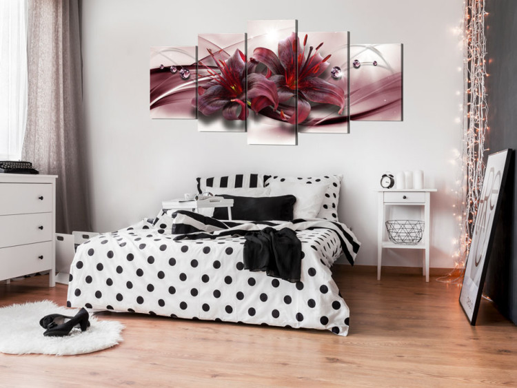 Canvas Art Print Pink Lily  93729 additionalImage 3