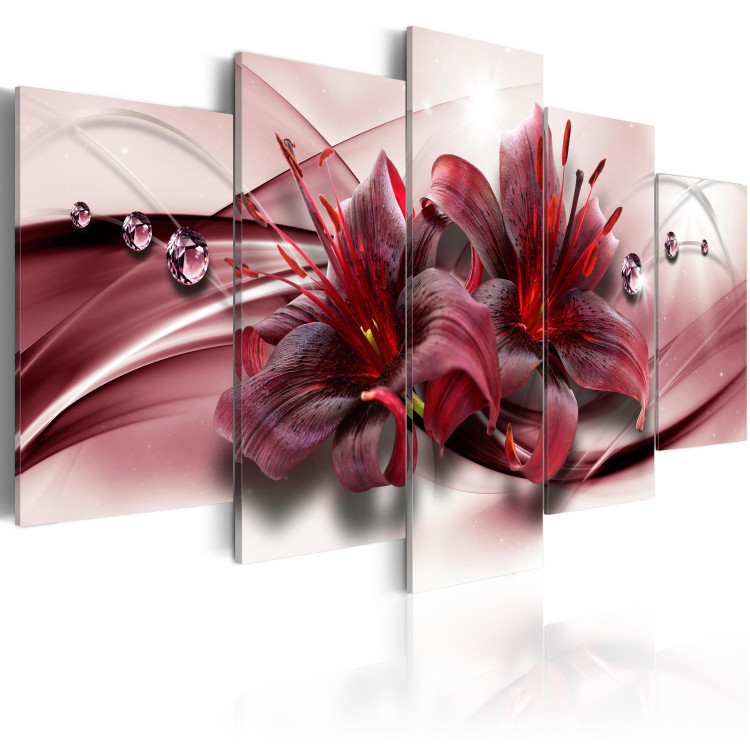 Canvas Art Print Pink Lily  93729 additionalImage 2