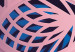 Canvas Art Print Ethnic Pattern (5-part) - Pink Mandala in Geometric Style 94929 additionalThumb 5