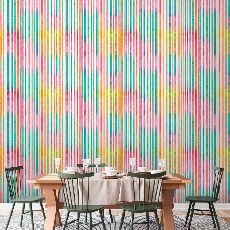 Modern Wallpaper Striped Rainbow 108139 additionalImage 8