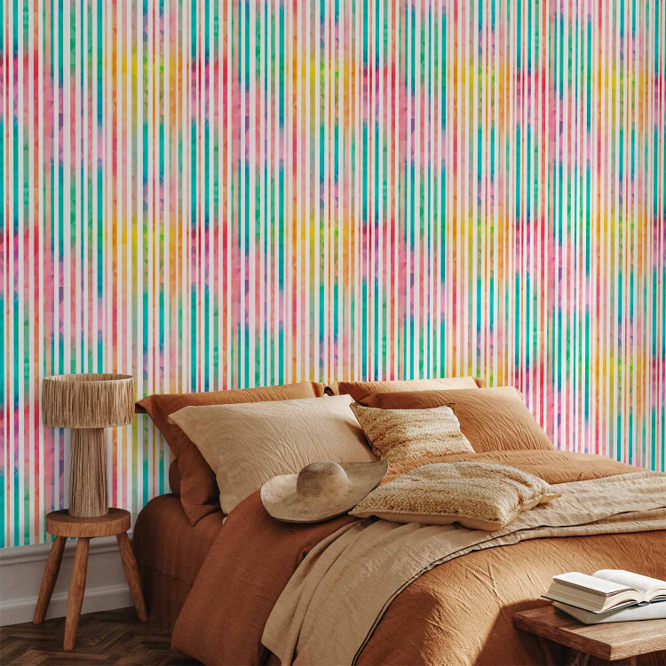 Modern Wallpaper Striped Rainbow 108139 additionalImage 4