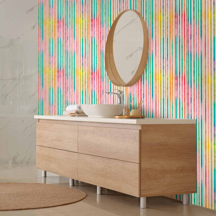 Modern Wallpaper Striped Rainbow 108139 additionalImage 10