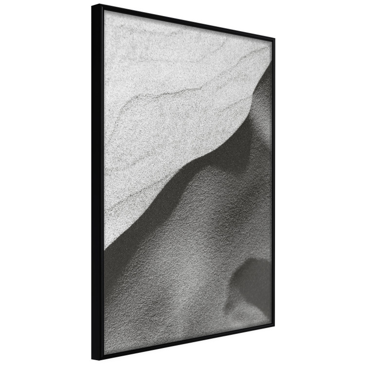 Poster Sand Dunes - black and white composition with sandy waves in the middle of the desert 115239 additionalImage 10