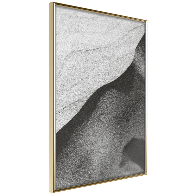 Poster Sand Dunes - black and white composition with sandy waves in the middle of the desert 115239 additionalImage 14