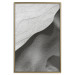 Poster Sand Dunes - black and white composition with sandy waves in the middle of the desert 115239 additionalThumb 19